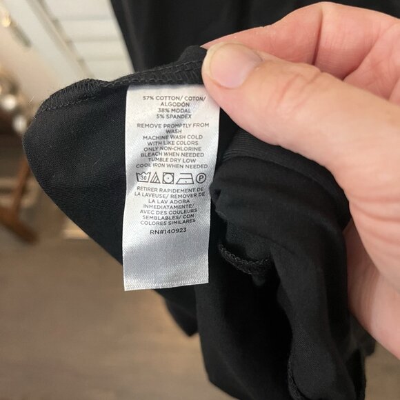 NWT Loft Modern Jersey Racerback Fitted Bodycon Maxi Black Dress Medium - Picture 4 of 8